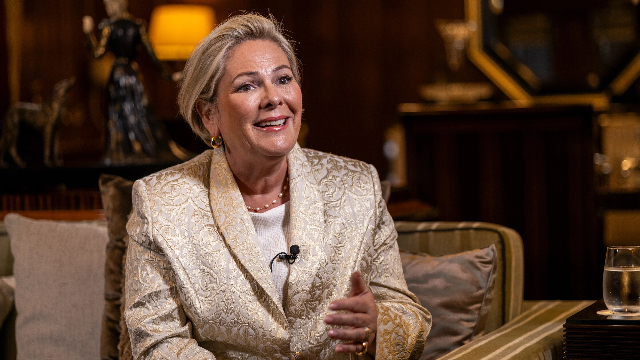 冰岛总统托马斯多蒂尔接受第一财经独家专访 (第一财经记者吴军摄)