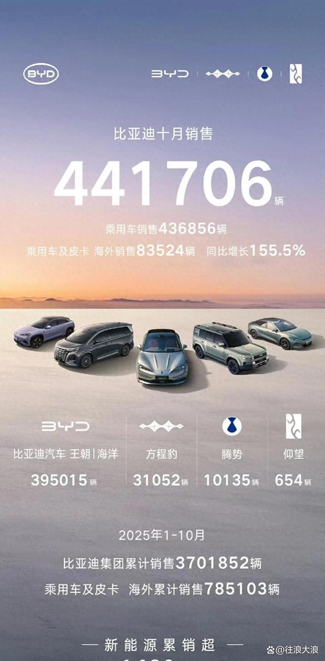 十月车市爆冷门:新能源狂飙不止,传统车企翻身逆袭!-有驾