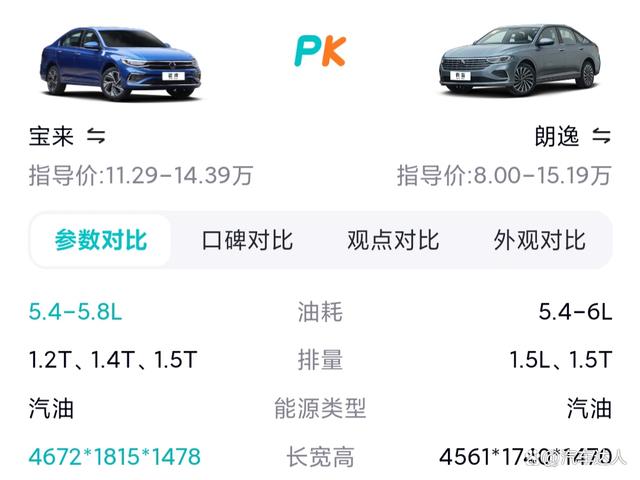 1.5L的宝来和朗逸应该选哪个?-有驾