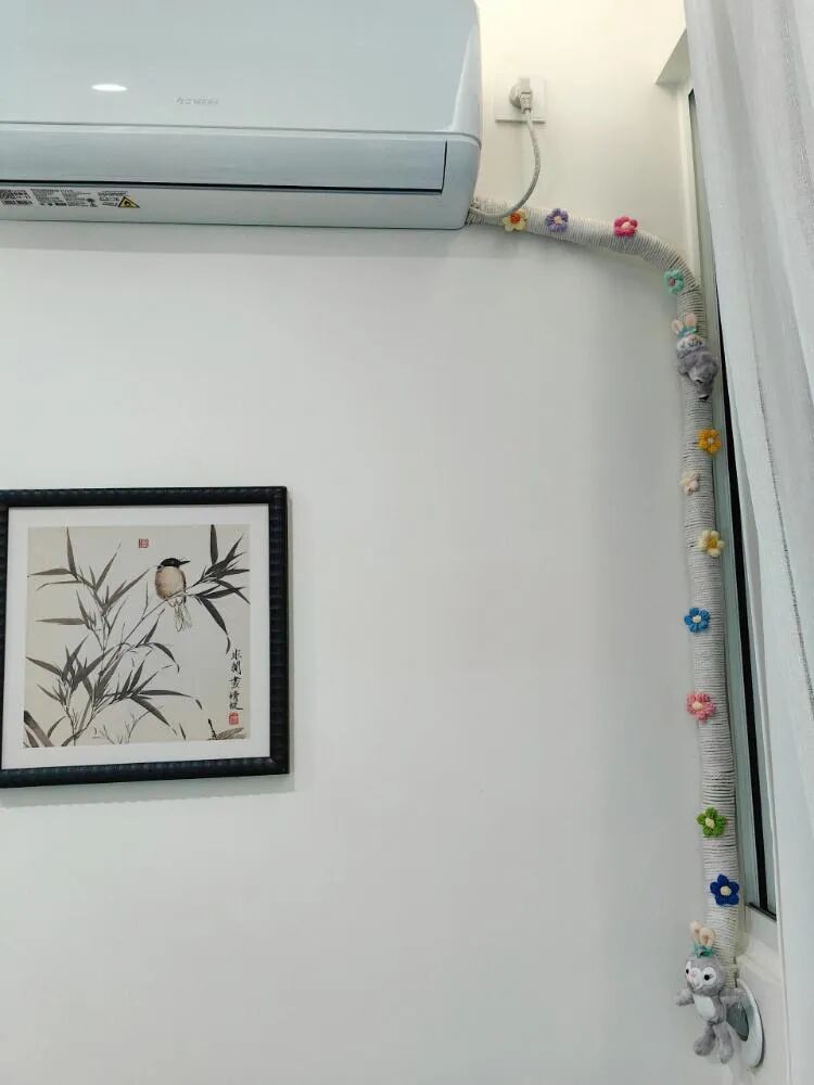 空调管子太丑怎么办?看了网友家的做法后,发现全是绝妙点子__空调管子太丑怎么办?看了网友家的做法后,发现全是绝妙点子